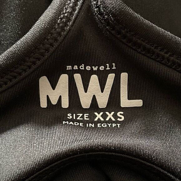 Madewell NWT Flex Cutout Exercise Fitness Dress XXS w/ Shelf Bra, Built-In Short - Picture 9 of 10